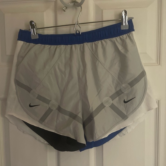 Nike ISPA Series Tempo (WMNS) Colorblock Logo Sports Shorts Gray/Blue